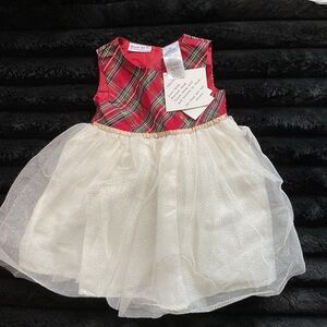 Plaid and Tulle Dress for Girls